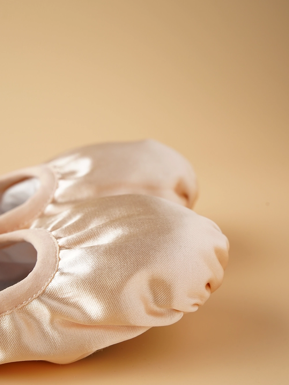 Silky Satin Slip-On Dance Shoes