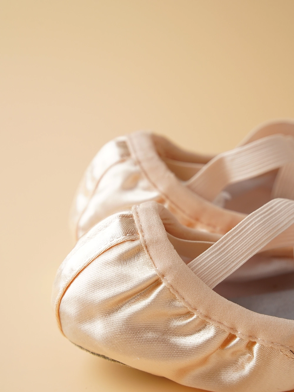 Silky Satin Slip-On Dance Shoes