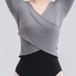 Long-Sleeved Slim-Fit Dance Top